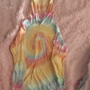 tie die hoodie